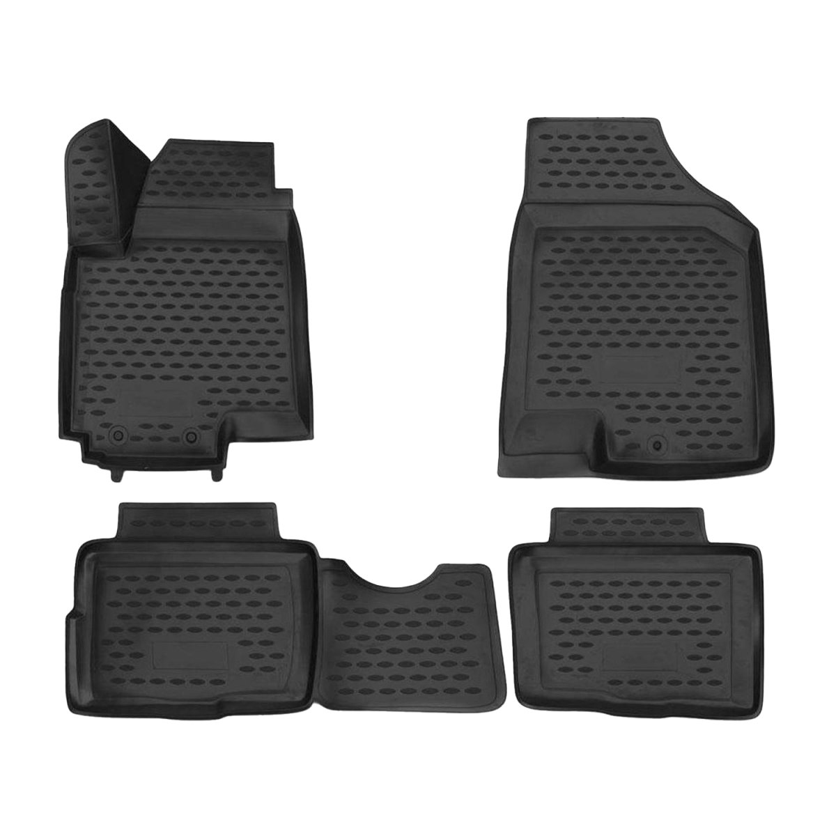 Kia Soul Floor Mats - Omac - Rubber TPE - Black - '10-'13